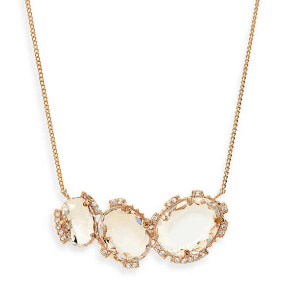 SEREFINA 14k Gold Plated Cubic Zirconia Necklace - Picture 3 of 8